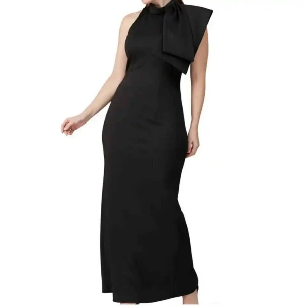 Black Halo Eve Black Sleeveless Maxi Dress Gown plus size 22760 - Picture 2 of 13